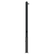 Ornamental bollard | Series 468B | � 60 mm | removable, self-engaging lockwith hot-dip galvanized ground socket part-no. 460.40approx. 400 mm below ground | with triangular locking mechanism acc. with DIN 3223 | with 1 eyelet